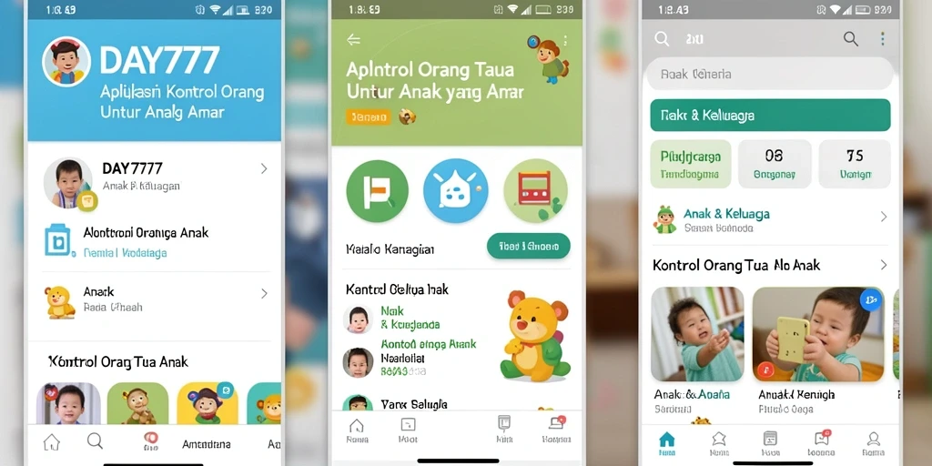 Antarmuka pengguna DAY777 yang intuitif dan mudah dipahami.