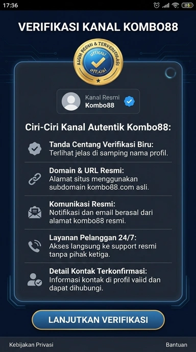 Tampilan kanal resmi kombo88
